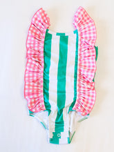 Moxie One Piece - Sea Green Stripe